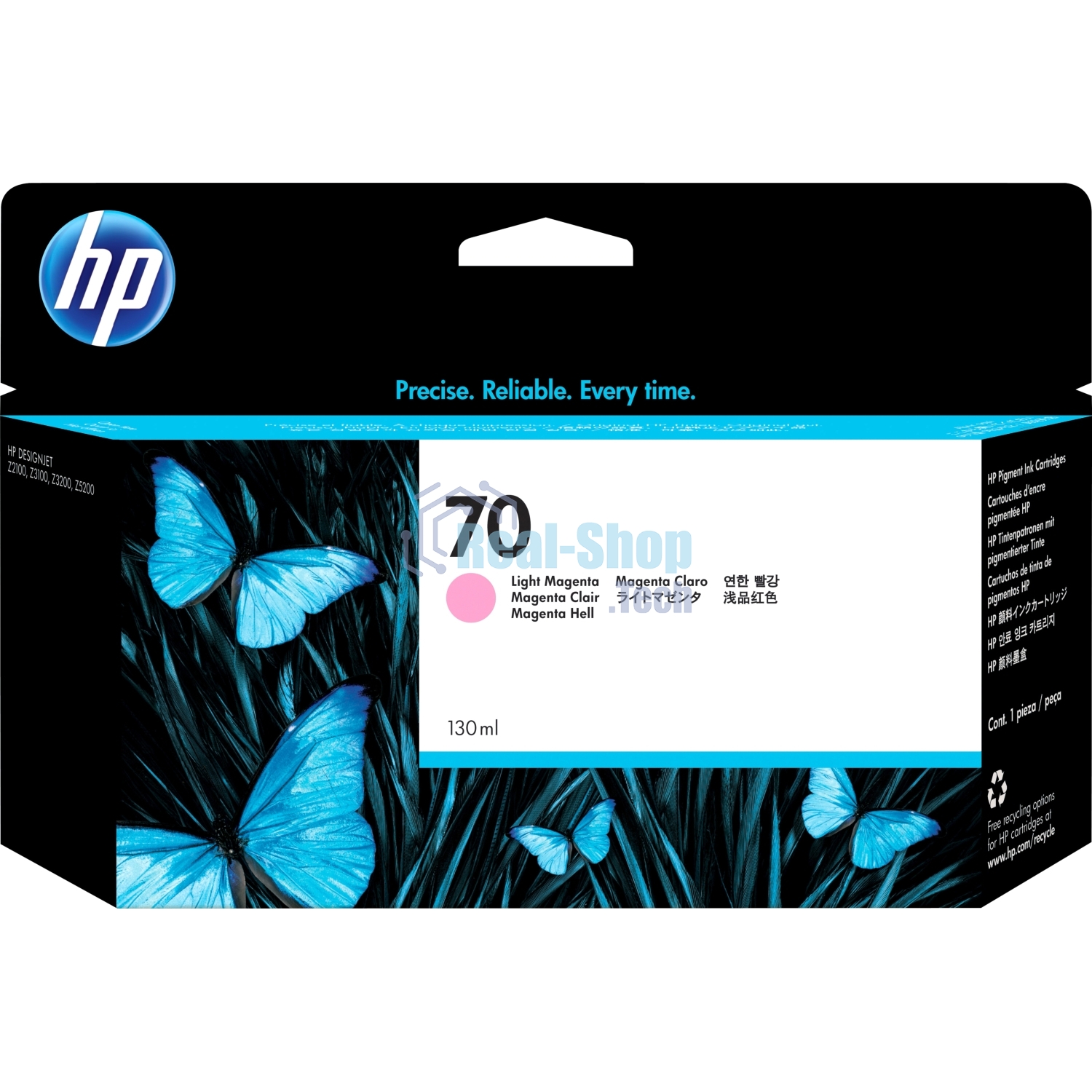 Картридж струйный HP №70 C9455A светло-пурпурный для HP DJ Z2100/Z3100 (130мл)