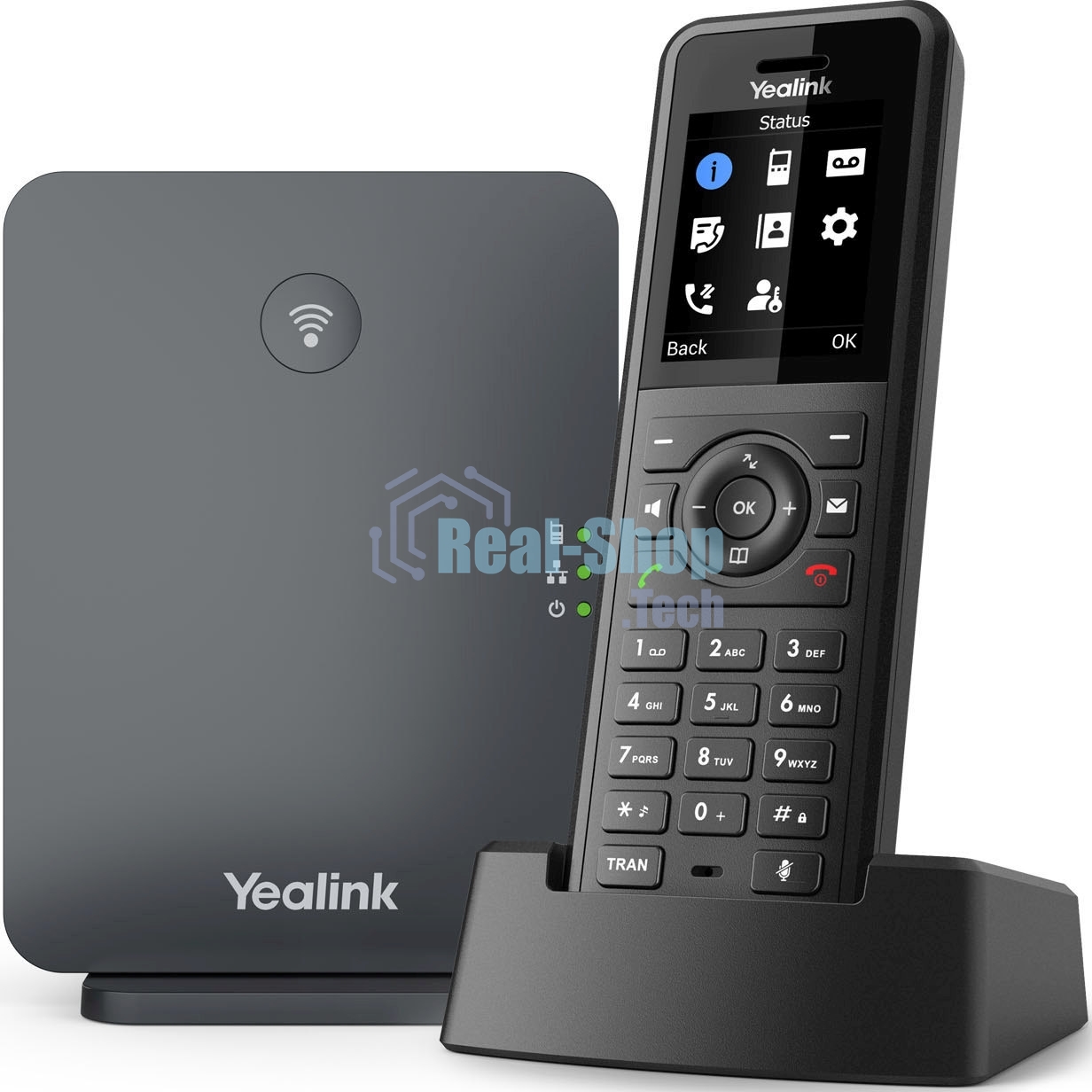 Телефон SIP Yealink W77P черный