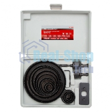 Набор коронок Matrix набор кольцевых пил по дереву 19-127мм 12 предм.