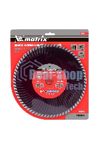 Круг алмазный Matrix Ф230 х 22 мм турбо по железобетону