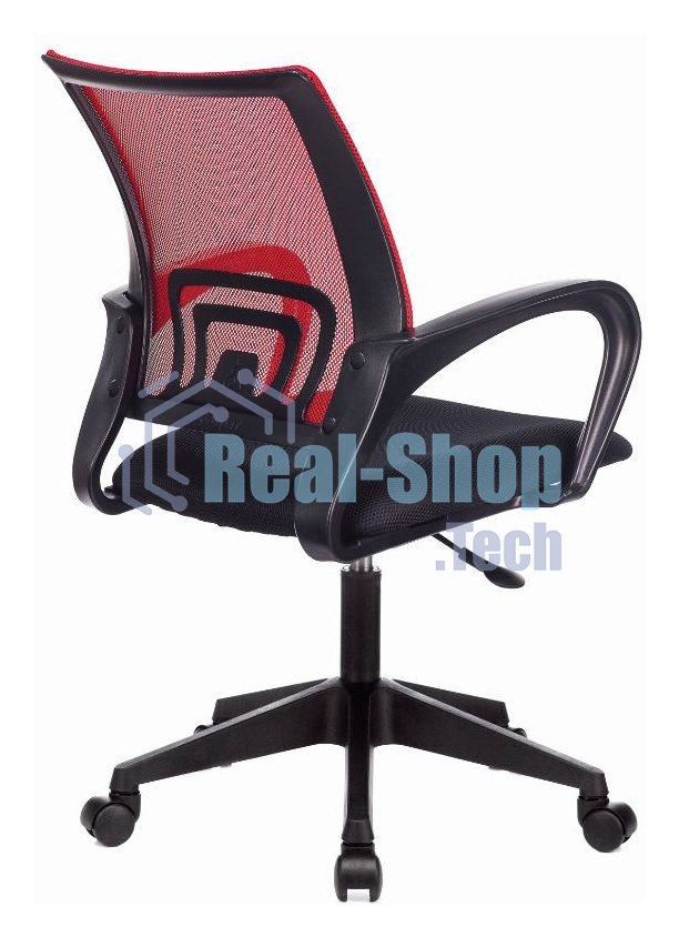 Кресло компьютерное Бюрократ CH-695NLT красный TW-35N сиденье черный TW-11, сетка/ткань, крестовина пластик