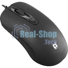 Мышь проводная Defender Classic MB-230 черный, 1600 dpi, USB, кнопки - 4