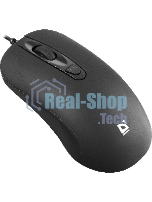 Мышь проводная Defender Classic MB-230 черный, 1600 dpi, USB, кнопки - 4