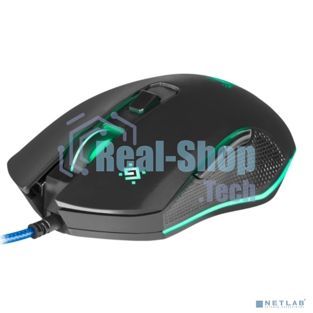 Мышь проводная Defender Sky Dragon GM-090L черный, 3200 dpi, USB, кнопки - 6