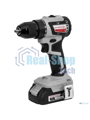 Дрель-шуруповерт ИНТЕРСКОЛ ДА-13/18В 50 КОМБИ, 18 В, 2 Ач, 50 Нм, бесщеточный
