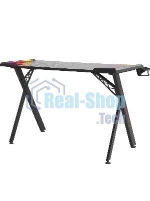 Стол игровой Defender Gamer RGb, подвес круж+гарн., черный, 120