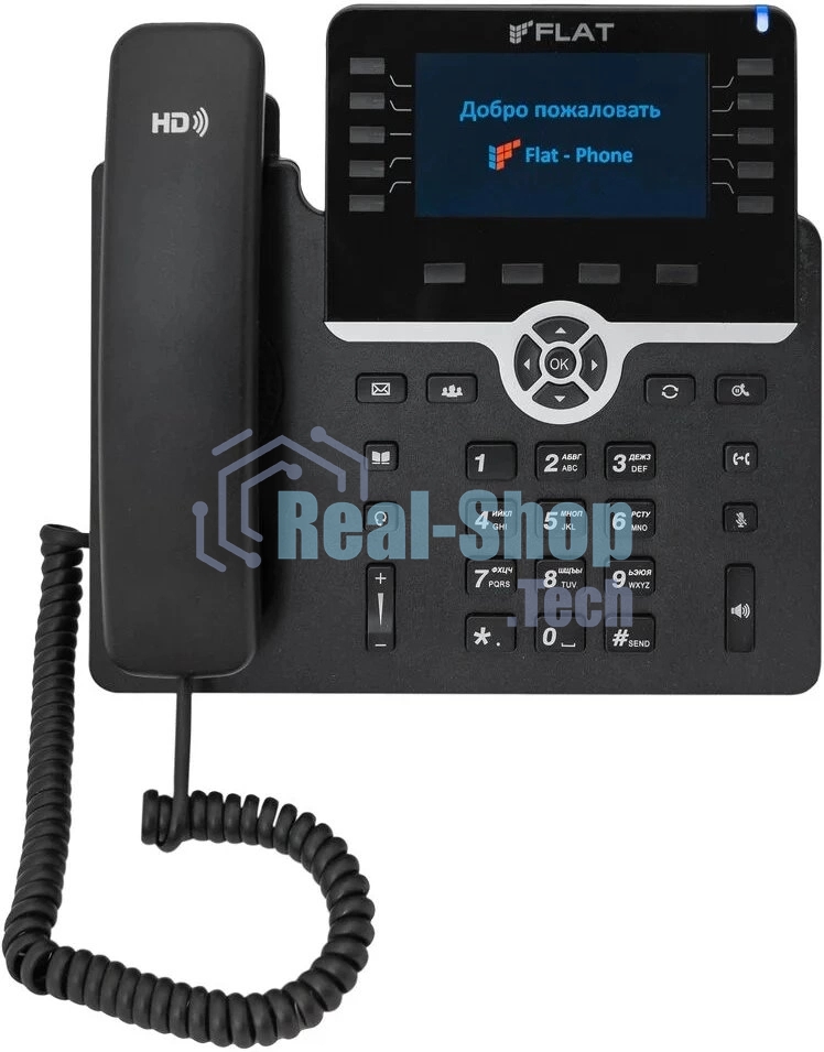 Телефон IP Флат Flat-Phone-B10 черный