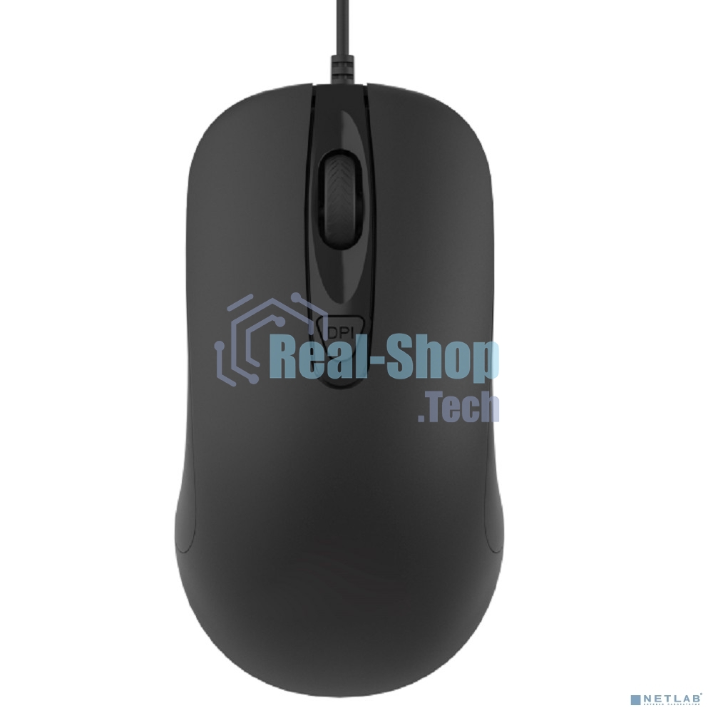 Мышь проводная CBR CM 110 черный, 2400 dpi, USB, кнопки - 4