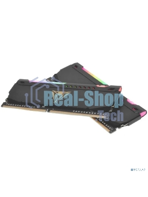 Оперативная память Patriot Viper Steel, DDR4, 16GB (2x8GB), 3200MHz, CL18, DIMM, с радиатором, RGB, черный