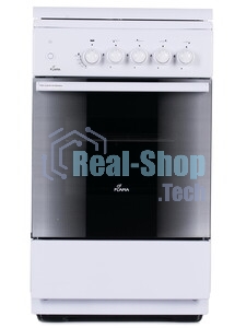 Газовая плита Flama FG 2411 W белый, конфорок 4 шт, духовка 50 л, 50 см x 85 см x 60 см