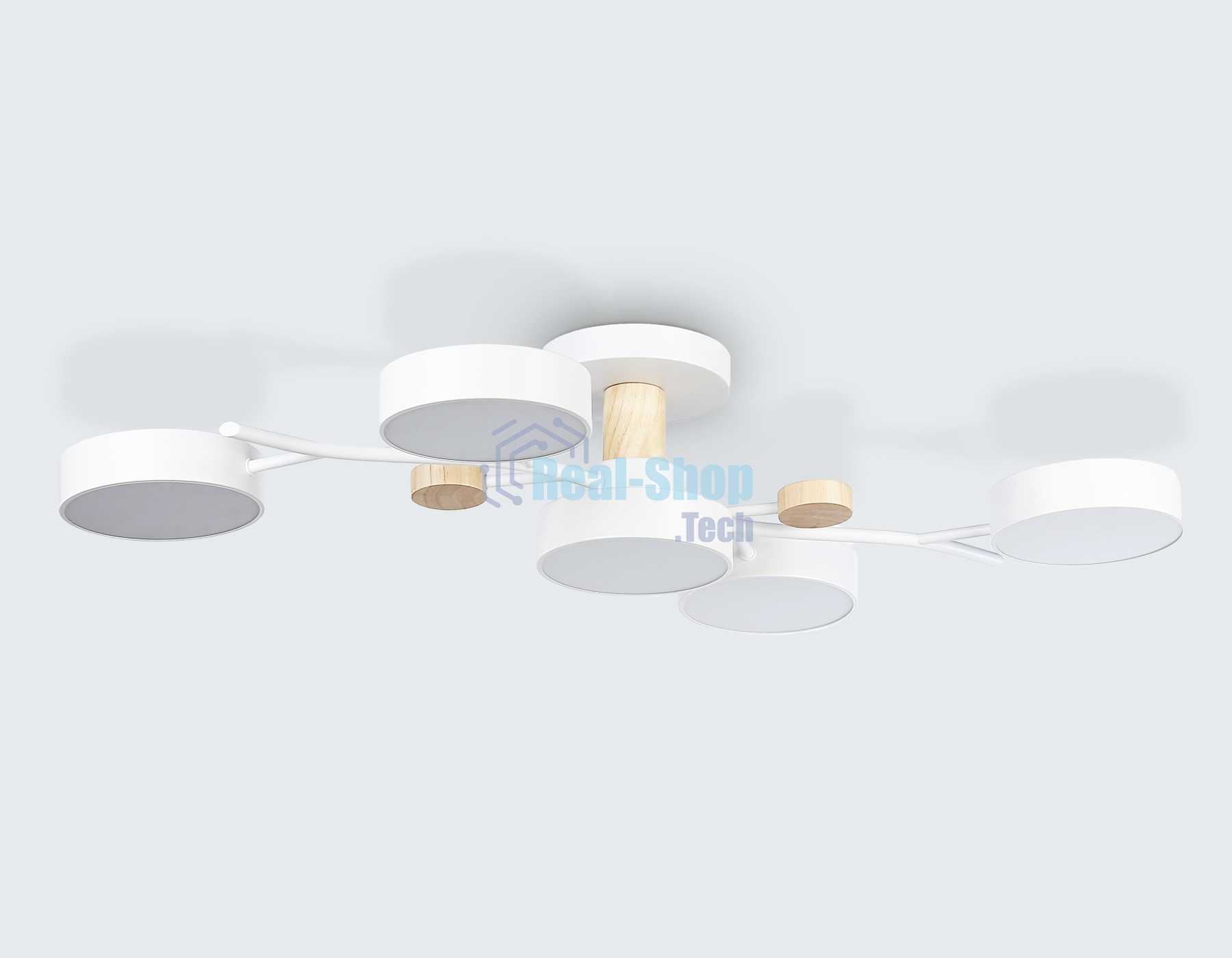 Светильник Ambrella light FL4834/5 WH белый 3000K-6400K 70W 830*400*160 (ПДУ ИК)