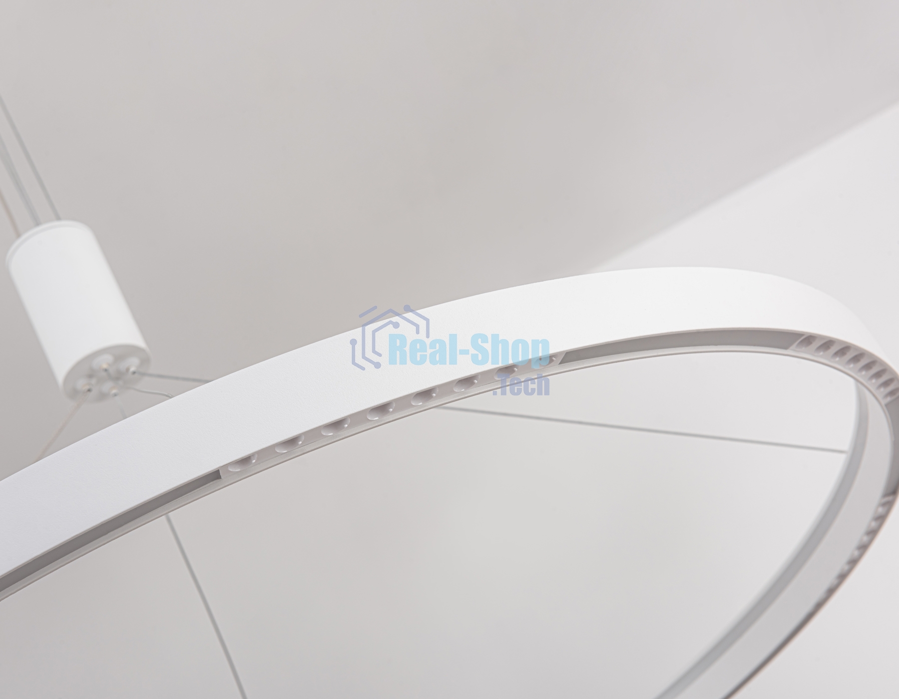Подвесной светодиодный светильник Ambrella light FL5855 WH белый 40W 3000K/4200K/6400K D800*860 (без ПДУ)