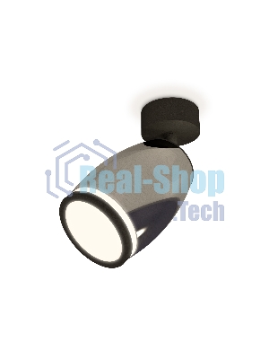 Комплект поворотного светильника Ambrella light XM1123004 DCH/SBK/FR черный хром/черный песок/белый матовый MR16 GU5.3 (A2210, C1123, N7121)