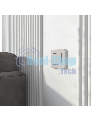 Рамка на 1 пост WERKEL Split (дымчатый/белый, soft-touch) W0013067