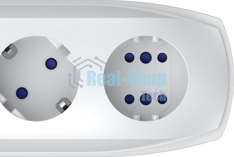 Сетевой фильтр Pilot PRO USB 3 м, 6 розеток, серый, коробка