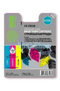 Картридж струйный Cactus CS-CB338 №141XL трехцветный (18 мл.) для HP DJ D4263/D4363/D5360/DJ J5783/J6413/PS C4273/C4283/C4343/C4383/C4473/C4483/C4583/C5283/D5363