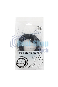 Кабель телевизионный Cablexpert, CCV-515-5M, Coaxial M/F, 5м