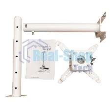 Крепление для проектора, с круглой штангой 120 см, цв. белый