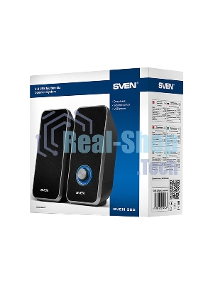 Акустическая система 2.0 SVEN 325, черный, USB, мощность 2x3 Вт(RMS) SVEN 325, черный, USB, акустическая система 2.0, мощность 2x3 Вт(RMS)