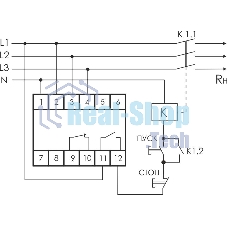 Реле напряжения CP-731 (трехфазный; микропроцессорный; контроль верхнего и нижнего значений напряжения; контроль ассиметрии; чередования фаз; монтаж на DIN-рейке 35мм 3х400/230+N 2х8А 1Z 1R IP20) F&F EA04.009.005