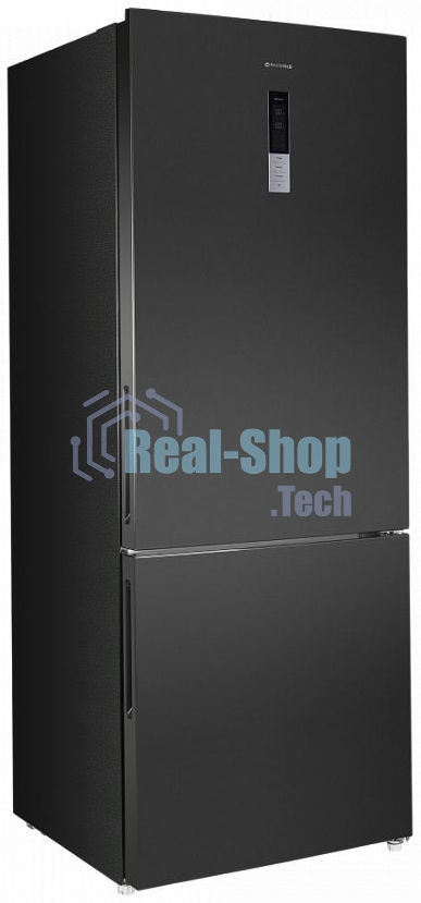 Холодильник Maunfeld MFF1857NFSB черный мат. инвертер двухкамерный 336/117л морозилка снизу