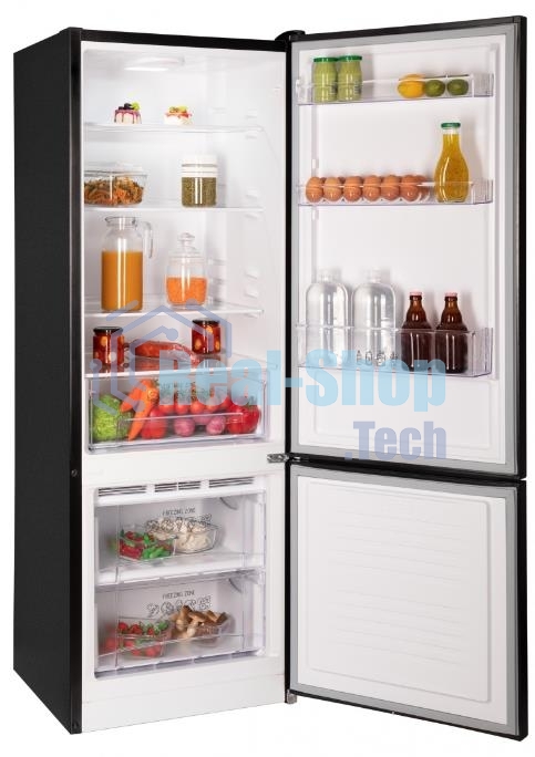 Холодильник Nordfrost NRB 122 B черный двухкамерный 205/70 л морозилка снизу, капельная система