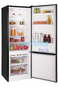 Холодильник Nordfrost NRB 122 B черный двухкамерный 205/70 л морозилка снизу, капельная система