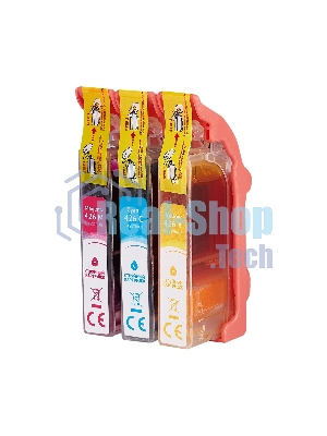 Набор струйных картриджей Sakura 4557B006 (426 C/M/Y) для Canon, мультипак, 800/650/720 к.