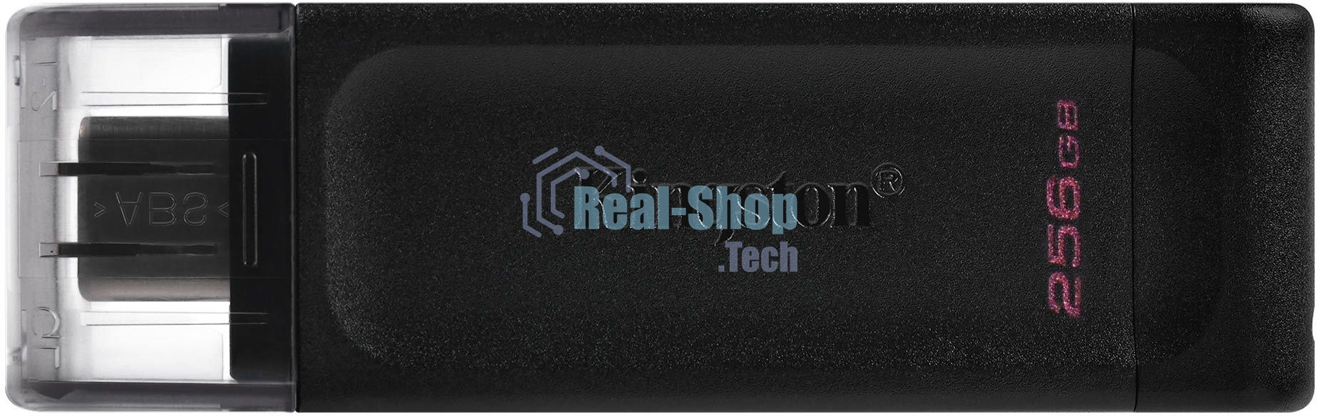 Флешка USB Kingston DataTraveler DT70 (DT70/256Gb), 256Gb, USB Type-C 3.2, R/W 70/45, черный