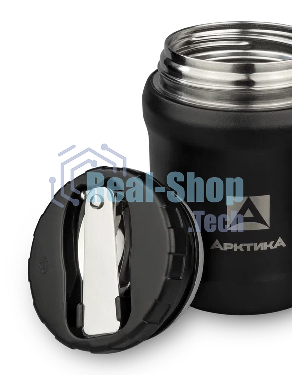 Термос для еды Арктика 311-500 0.5 л. черный, картонная коробка (311-500/BLACK)
