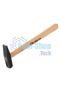 Молоток Сибртех 10211 слесарный, 200 г, квадратный боек, деревянная рукоятка
