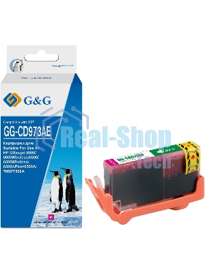 Картридж струйный G&G GG-CD973AE пурпурный (14.6 мл) для HP Officejet 6000/6500/6500A/7000/7500A