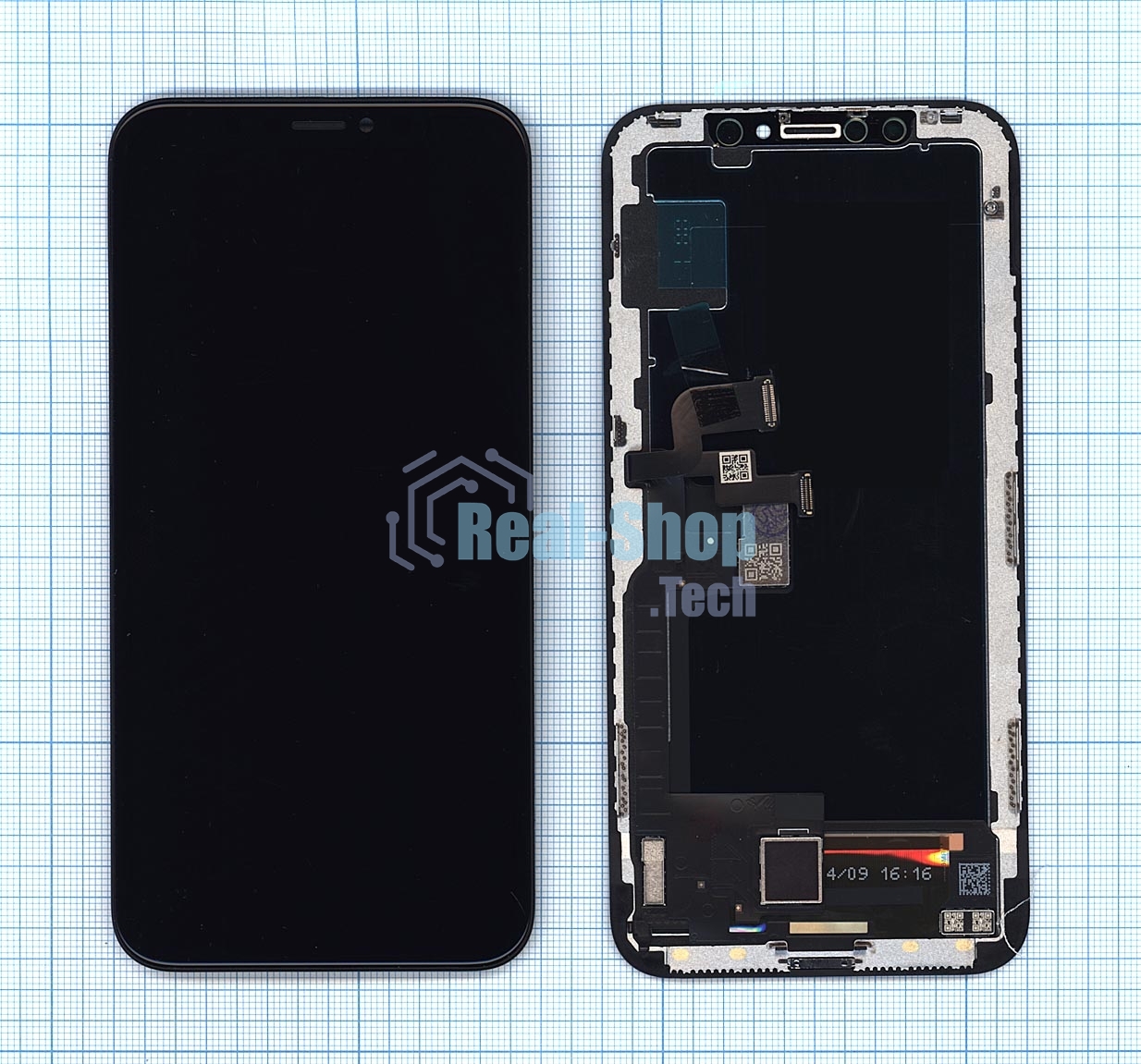 Дисплей для Apple iPhone X в сборе с тачскрином (OLED HE) черный