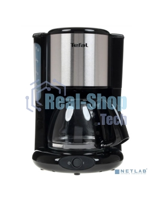 Кофеварка капельная Tefal CM361838 1000Вт серебристый/черный