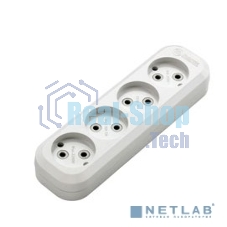 Колодка удлинителя 4 гнезда без заземления MAKEL MGP141