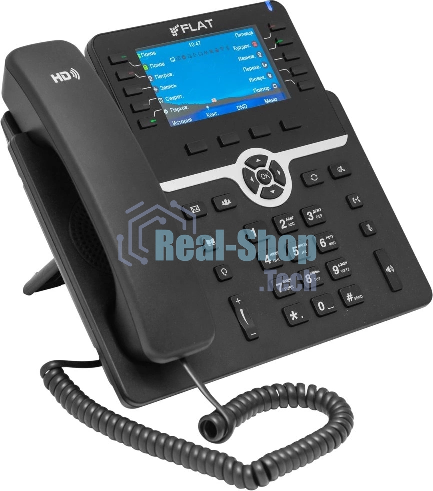 Телефон IP Флат Flat-Phone-B10 черный
