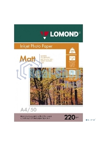 Фотобумага Lomond 0102144 A4/220г/м2/50л./белый матовое/матовое для струйной печати