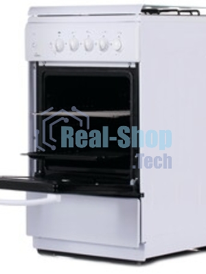 Газовая плита Flama FG 2411 W белый, конфорок 4 шт, духовка 50 л, 50 см x 85 см x 60 см