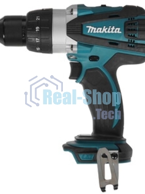 Дрель-шуруповерт Makita DHP458Z, 18 В, 0 Ач, 91 Нм, щеточный, ударный