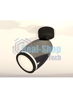 Комплект поворотного светильника Ambrella light XM1123004 DCH/SBK/FR черный хром/черный песок/белый матовый MR16 GU5.3 (A2210, C1123, N7121)