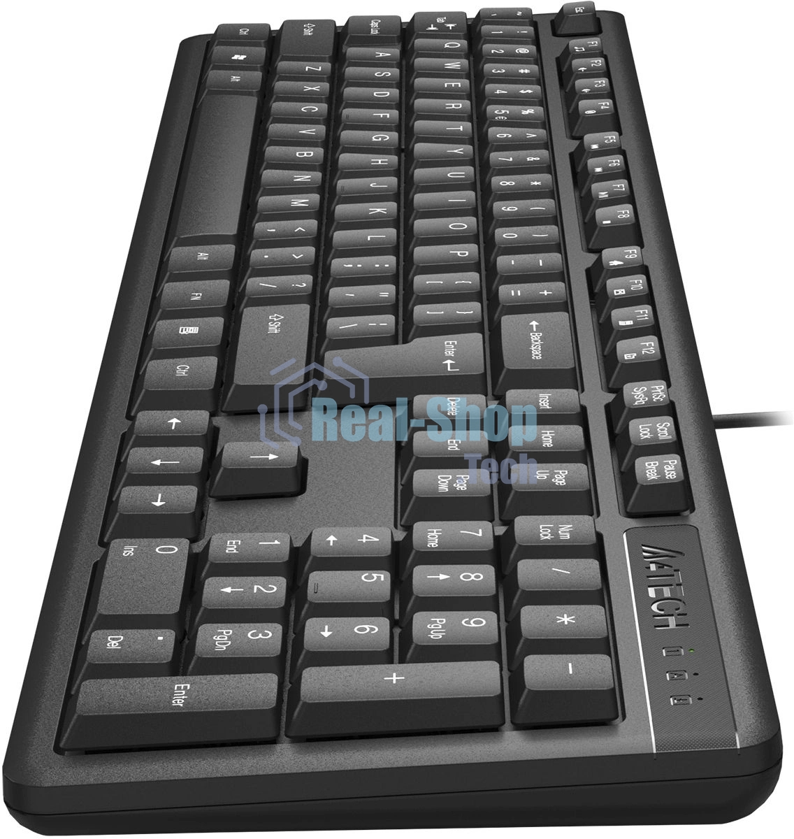 Клавиатура проводная A4Tech KKS-3, USB, черный