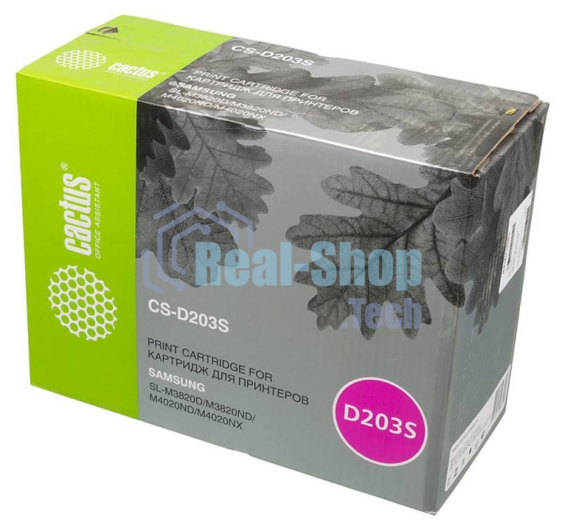 Картридж лазерный Cactus CS-D203S черный (3000 стр.) для Samsung SL-M3820D/M3820ND/M4020ND/M4020NX