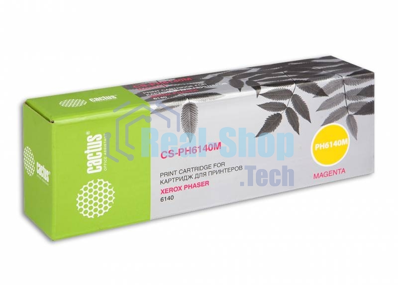 Картридж лазерный Cactus CS-PH6140M (106R01482) пурпурный (2000 стр.) для Xerox 6140