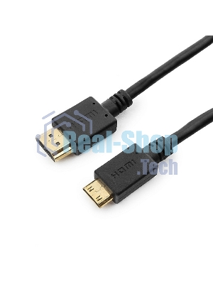 Кабель HDMI-miniHDMI Cablexpert CC-HDMI4C-10, 19M/19M, v2.0, медь, позол.разъемы, экран, 3.0м, черный, пакет