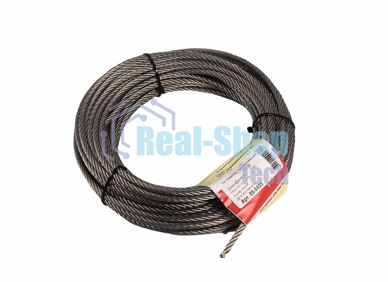 Трос нержавеющий Rexant d=5 мм, (моток 20 м)