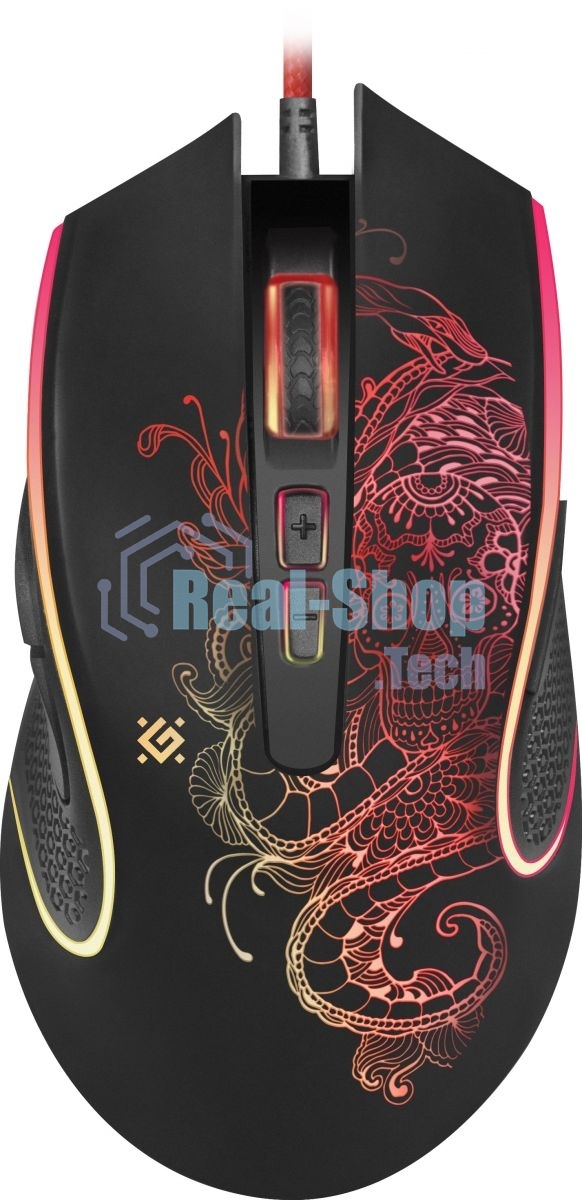 Мышь проводная Defender Venom GM-640L черный, 3200 dpi, USB, кнопки - 8