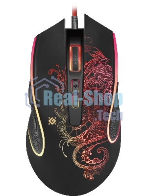 Мышь проводная Defender Venom GM-640L черный, 3200 dpi, USB, кнопки - 8