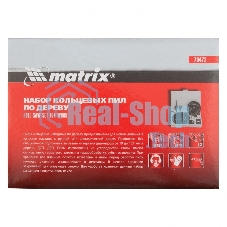 Набор коронок Matrix набор кольцевых пил по дереву 19-127мм 12 предм.