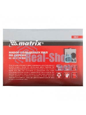 Набор коронок Matrix набор кольцевых пил по дереву 19-127мм 12 предм.