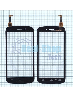 Сенсорное стекло (тачскрин) для Micromax A210 Canvas 4, черное